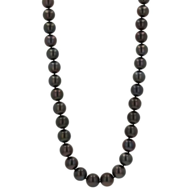 TARA Pearls Tahitian South Sea Cultured Pearl Princess Strand with White Gold Clasp, 10-11.9 mm, 18"