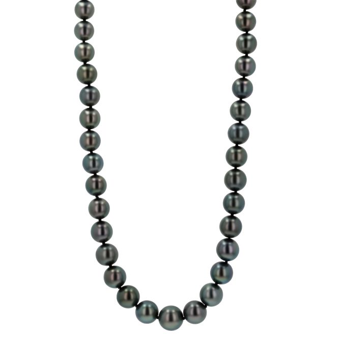 TARA Pearls Tahitian South Sea Cultured Pearl Princess Strand with White Gold Clasp, 9-11 mm, 18"