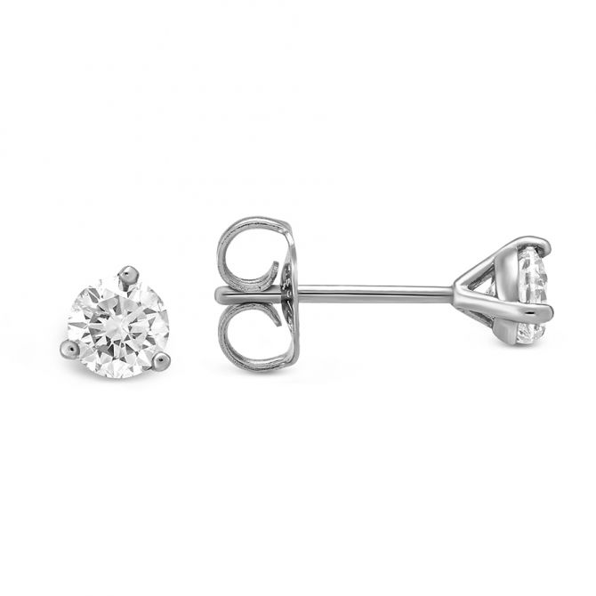 Platinum 3.00 Carat Diamond Stud Earrings – Chalmers Jewelers