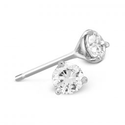 Image for Round Diamond Stud Earrings in White Gold, 0.50cttw