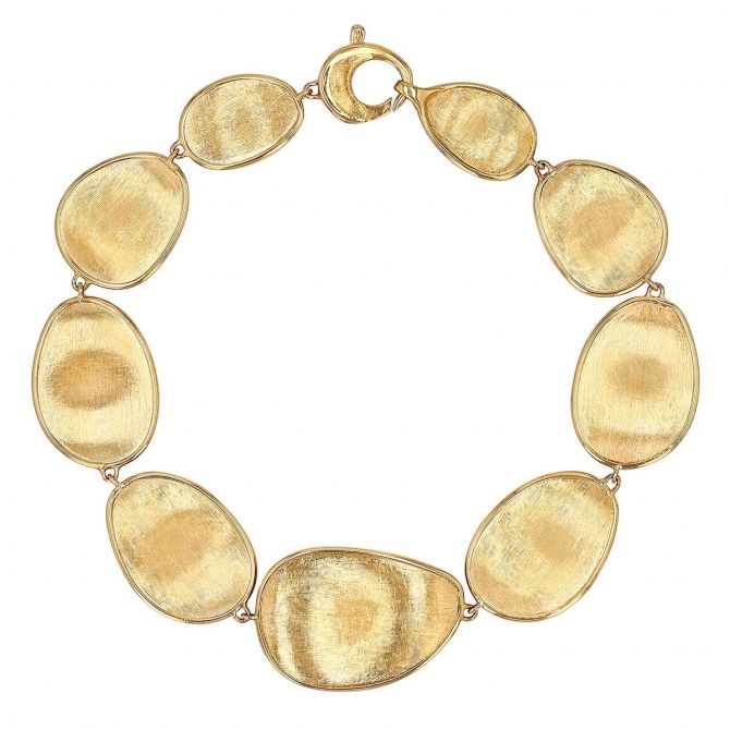 Marco Bicego Lunaria Yellow Gold Graduated Medium Bracelet