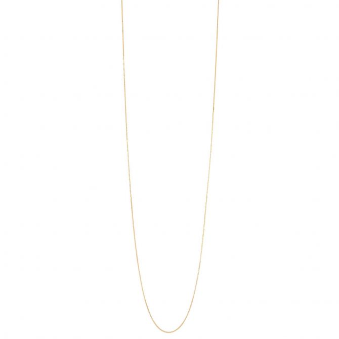 Yellow Gold 0.55 mm Box Chain, 16"