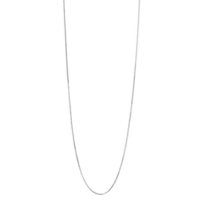 White Gold Box Chain, .55 mm, 20"