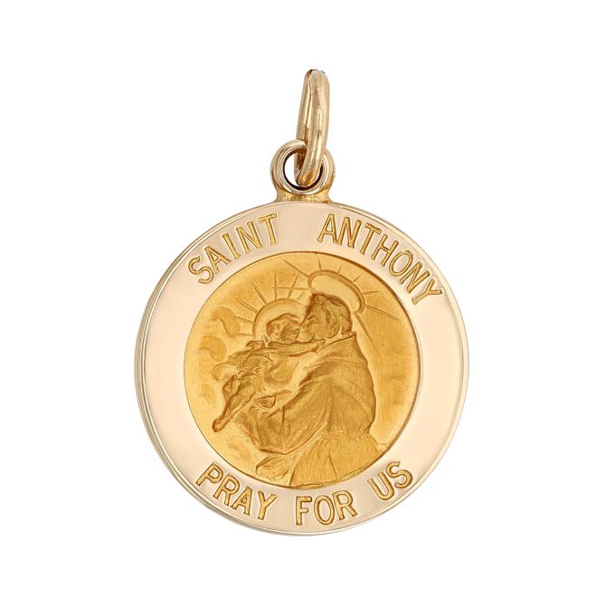 Yellow Gold Saint Anthony Charm