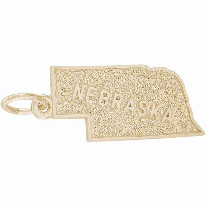 Rembrandt 14K Yellow Gold Nebraska Charm