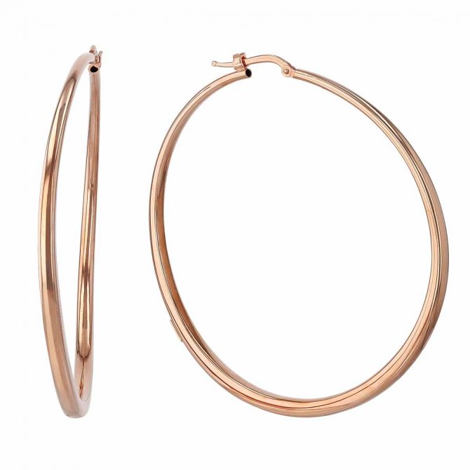 roberto coin rose gold hoop earrings