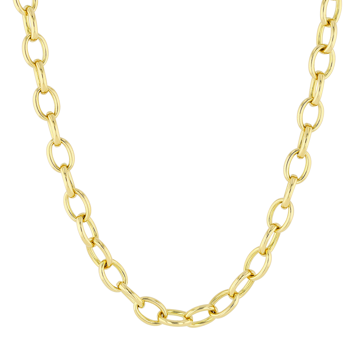 Roberto Coin Yellow Gold Link Chain Necklace, 18