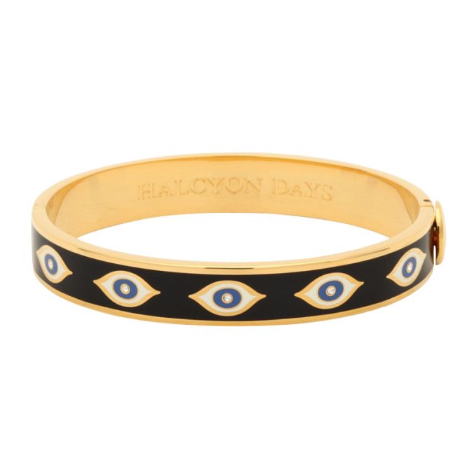 Halcyon Days Evil Eye Midnight Blue & Gold Bangle