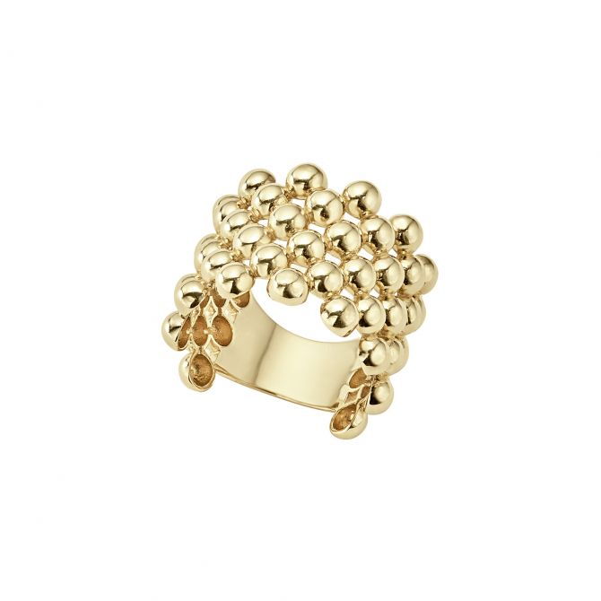 LAGOS 18K Yellow Gold Wide Band Ring