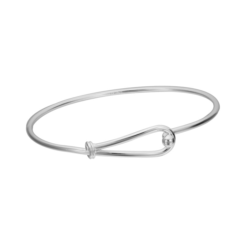 Sterling Silver Wire Loop Closure Bangle | Borsheims