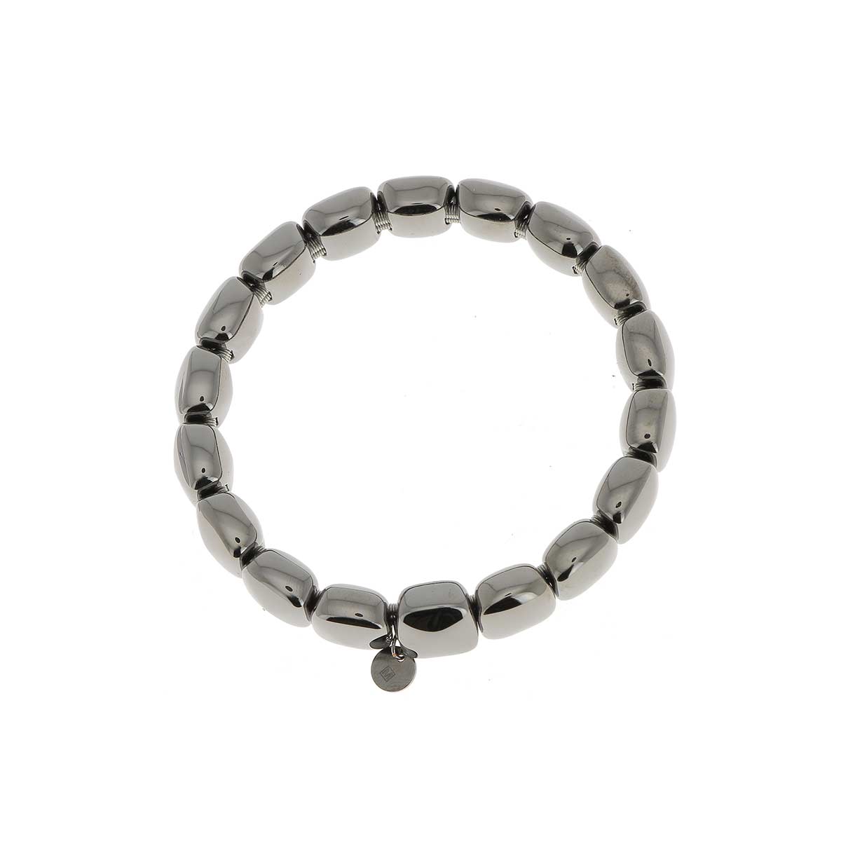 Pesavento Ruthenium Plated Sterling Silver & Black Ceramic Bead Stretch ...