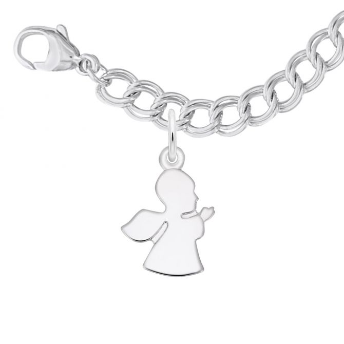 Rembrandt Sterling Silver Angel Charm Bracelet Set