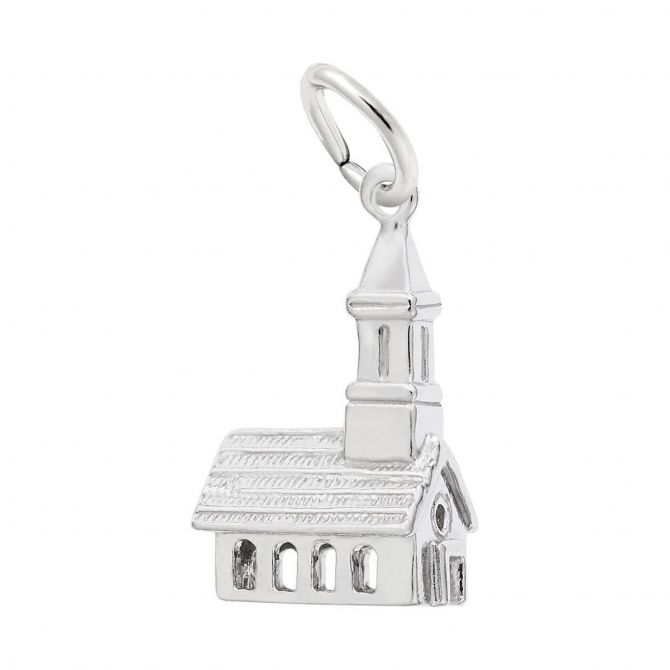 Rembrandt Charms Church Charm in Sterling Silver