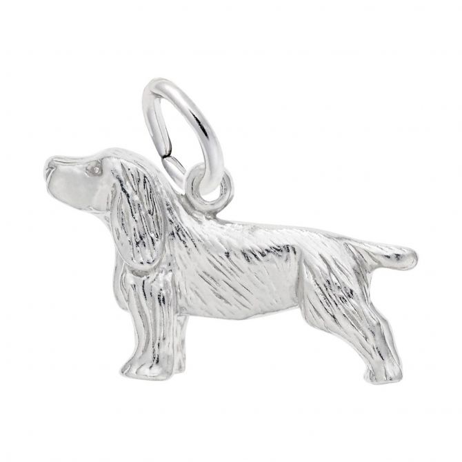 Rembrandt Charms Springer Spaniel Charm in Sterling Silver