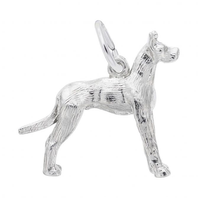 Rembrandt Charms Great Dane Charm in Sterling Silver