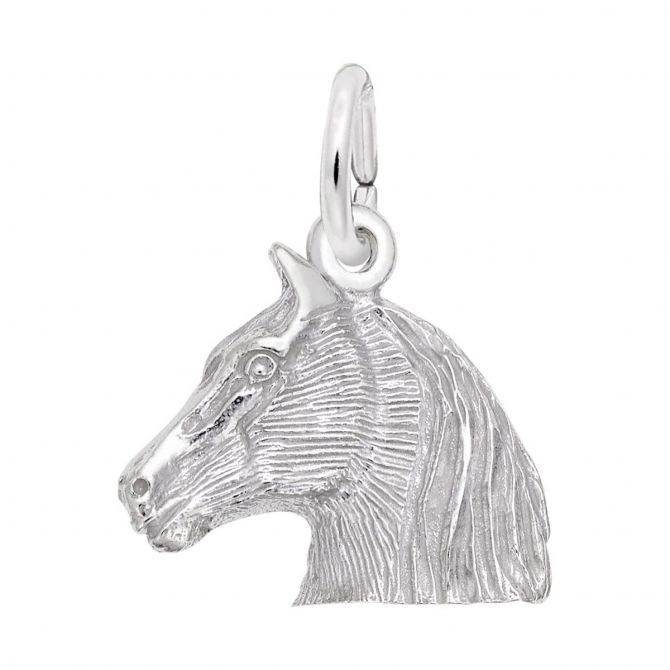 Rembrandt Charms Horse Head Charm in Sterling Silver