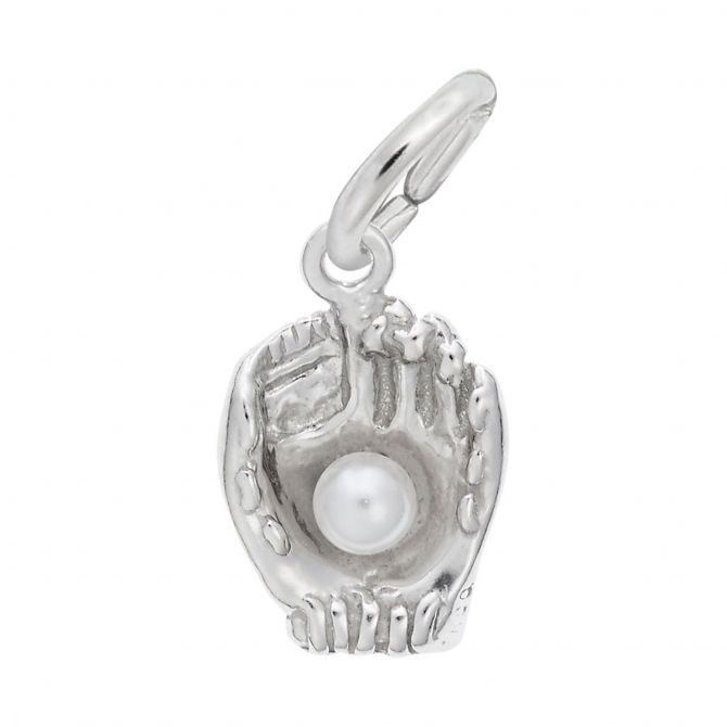 Rembrandt Charms Baseball Glove Charm in Sterling Silver