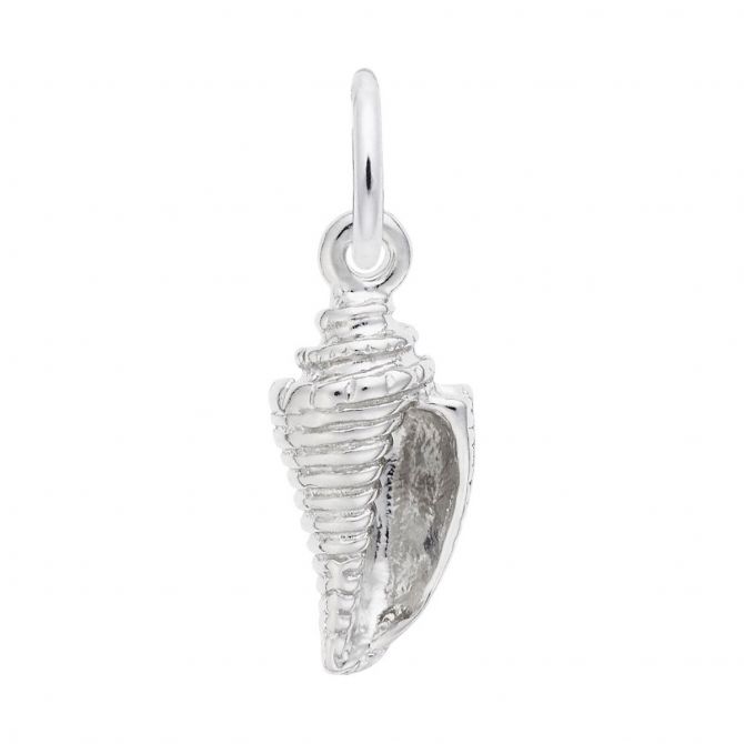 Rembrandt Charms Shell Charm in Sterling Silver