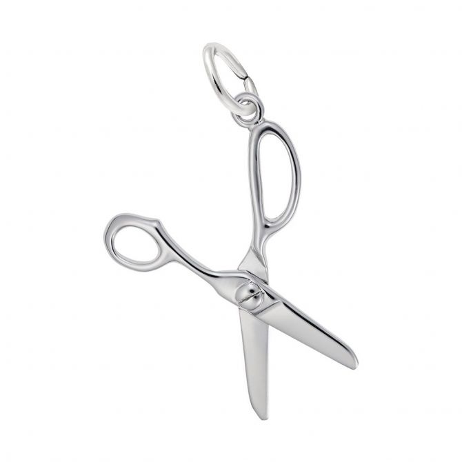 Rembrandt Charms Scissors Charm in Sterling Silver