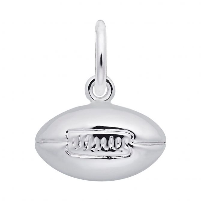 Rembrandt Charms Football Charm in Sterling Silver