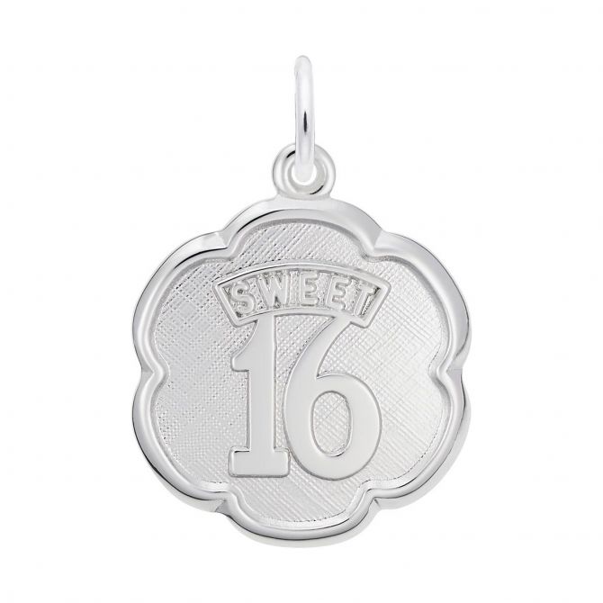 Rembrandt Charms Sweet 16 Charm in Sterling Silver