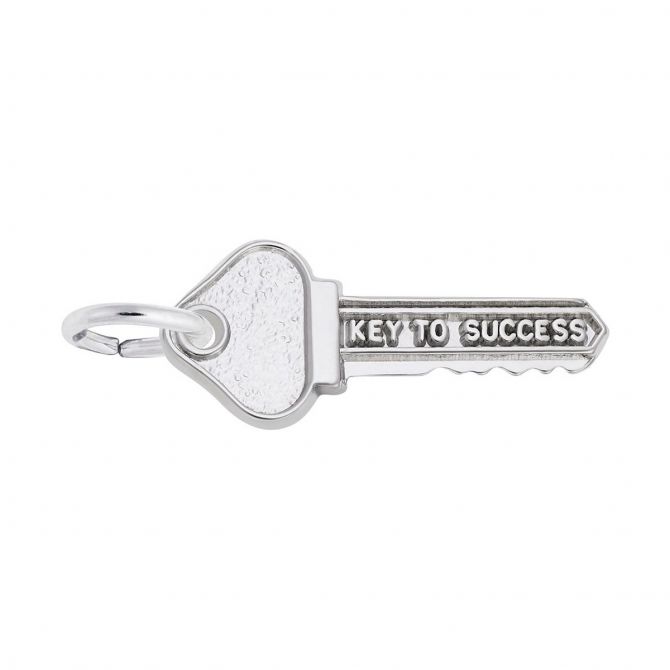 Rembrandt Charms Key To Success Charm in Sterling Silver