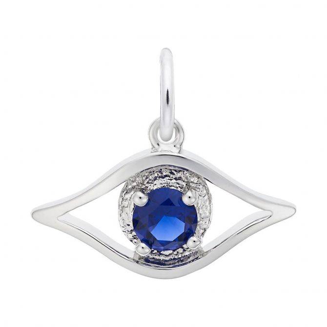 Rembrandt Charms Evil Eye Charm in Sterling Silver