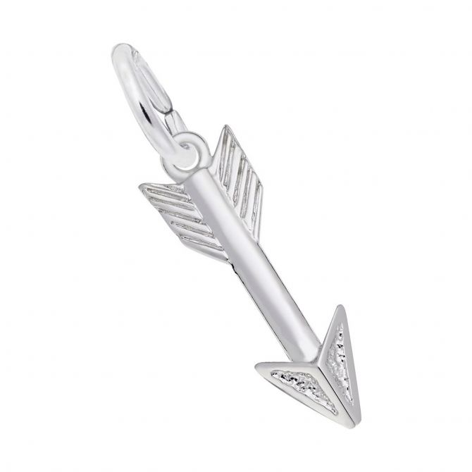 Rembrandt Charms Cupid's Arrow Charm in Sterling Silver