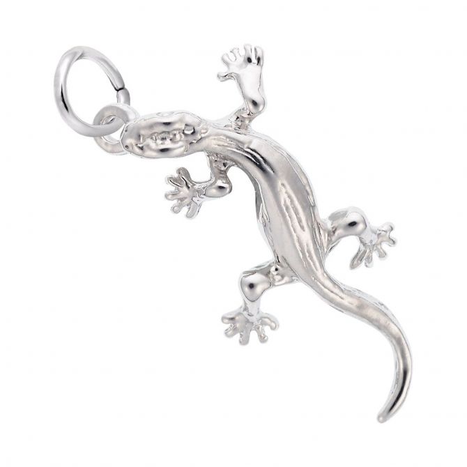 Rembrandt Charms Lizard Charm in Sterling Silver