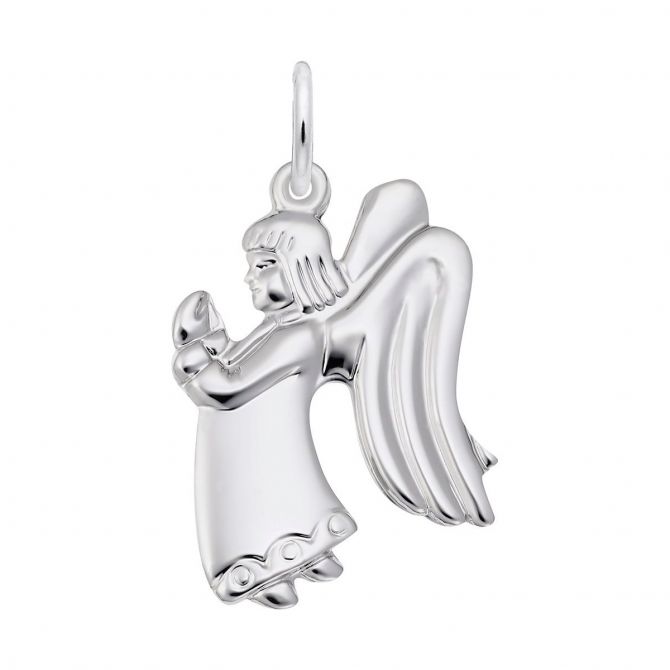 Rembrandt Charms Guardian Angel Charm in Sterling Silver