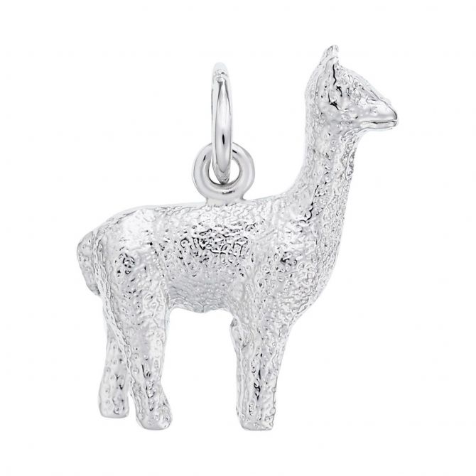 Rembrandt Charms Alpaca Charm in Sterling Silver