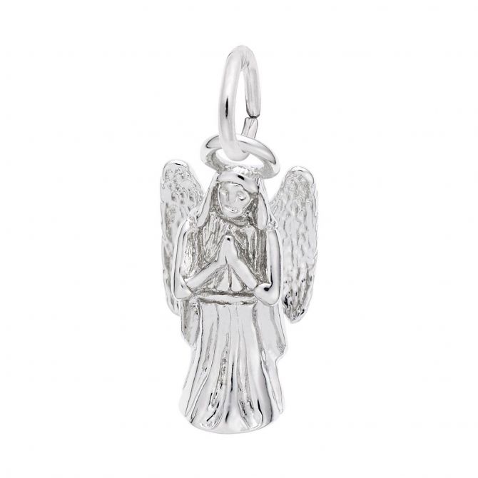 Rembrandt Charms Praying Angel Charm in Sterling Silver