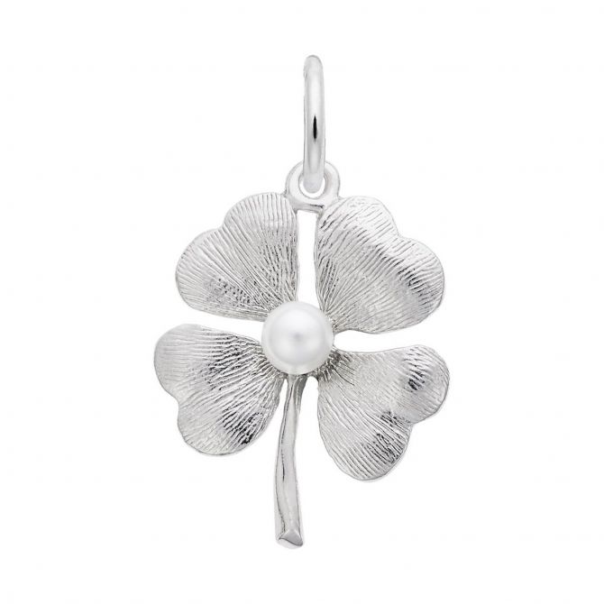 Rembrandt Charms 4 Leaf Clover Charm in Sterling Silver