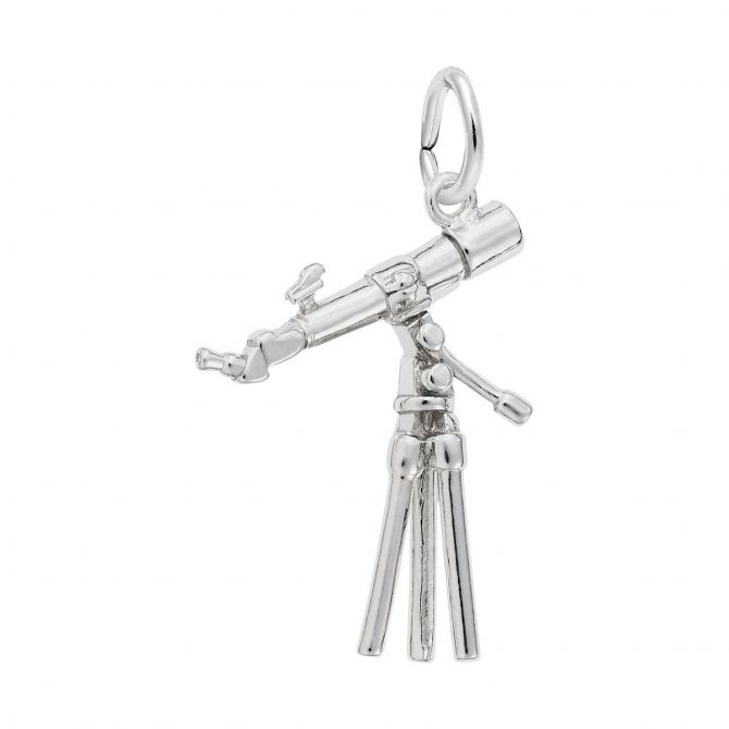 Rembrandt Charms Telescope Charm in Sterling Silver