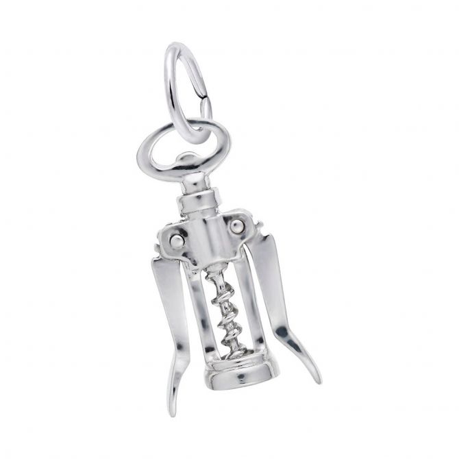 Rembrandt Corkscrew Charm in Sterling Silver