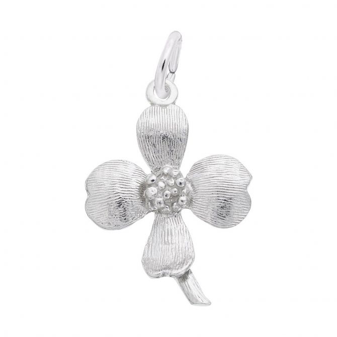 Rembrandt Charms Dogwood Charm in Sterling Silver