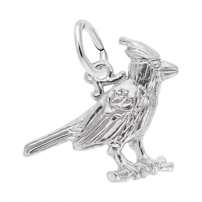 Rembrandt Charms Cardinal Charm in Sterling Silver