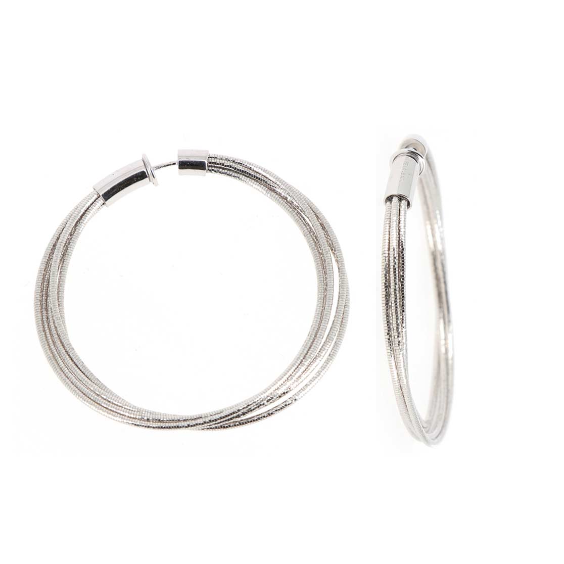 Pesavento Sterling Silver DNA Spring Hoop Earrings, Medium | WDNAO104 ...