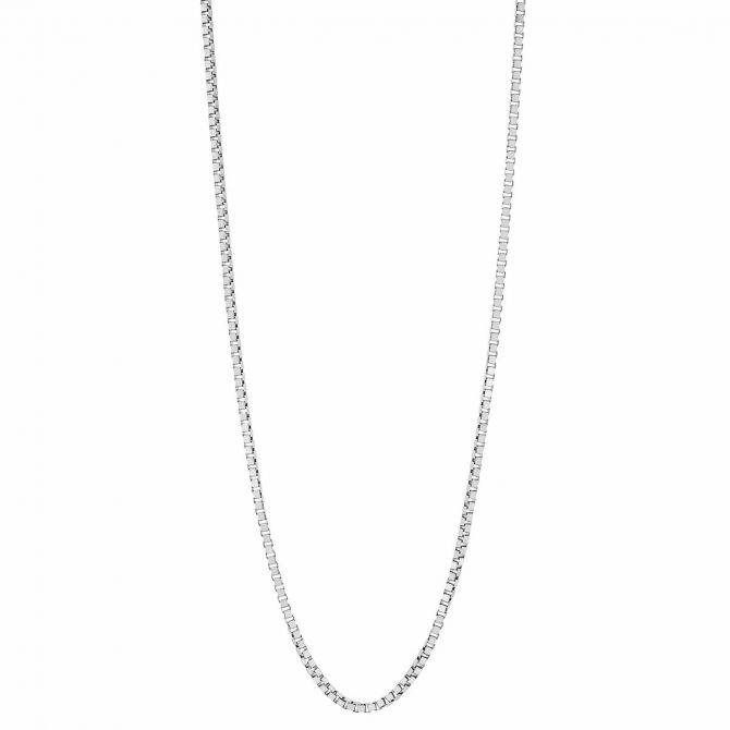 Sterling Silver 1.20 mm Box Chain Necklace, 16"