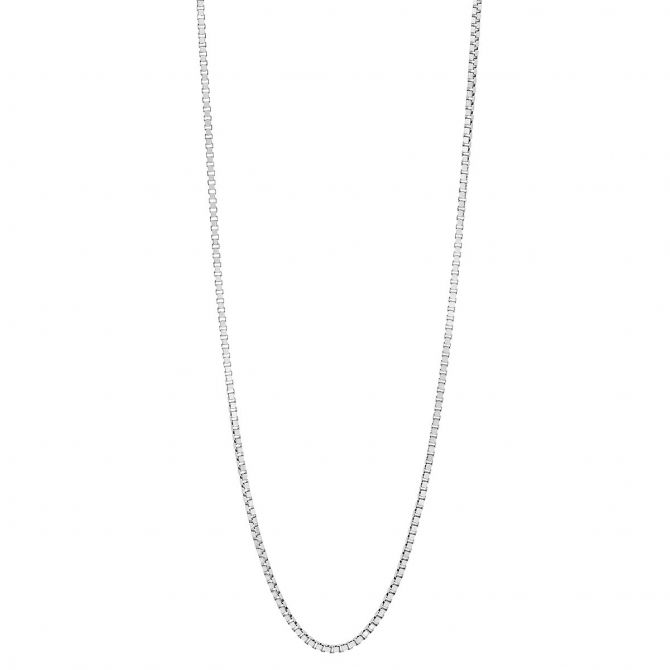 Sterling Silver 1.20 mm Box Chain Necklace, 20"