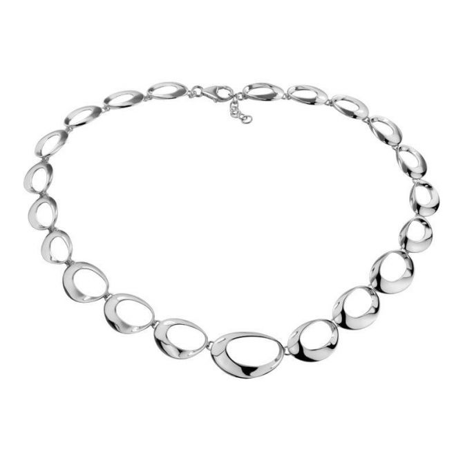 Sterling Silver Large Oval Link Necklace, 18"