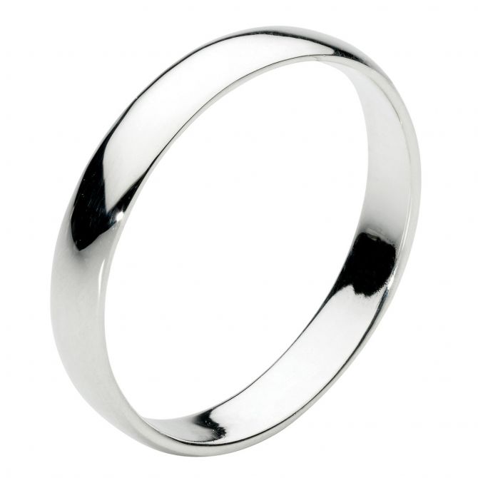 Sterling Silver 3 mm Plain Band