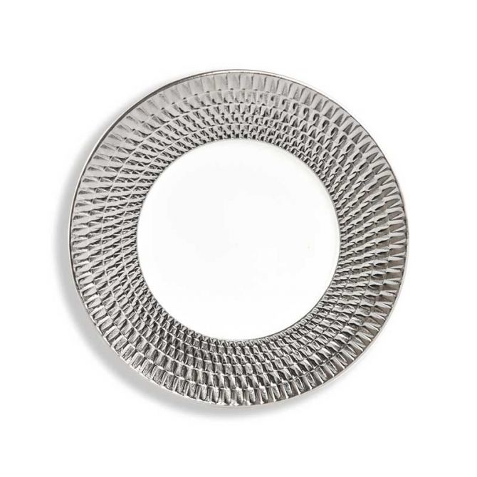 Bernardaud Twist Platinum Salad Plate