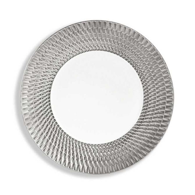 Bernardaud Twist Platinum Dinner Plate