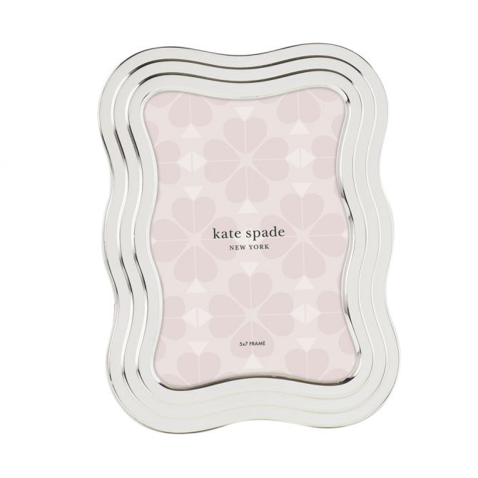 Kate Spade South Street Silver Wavy Frame, 5x7