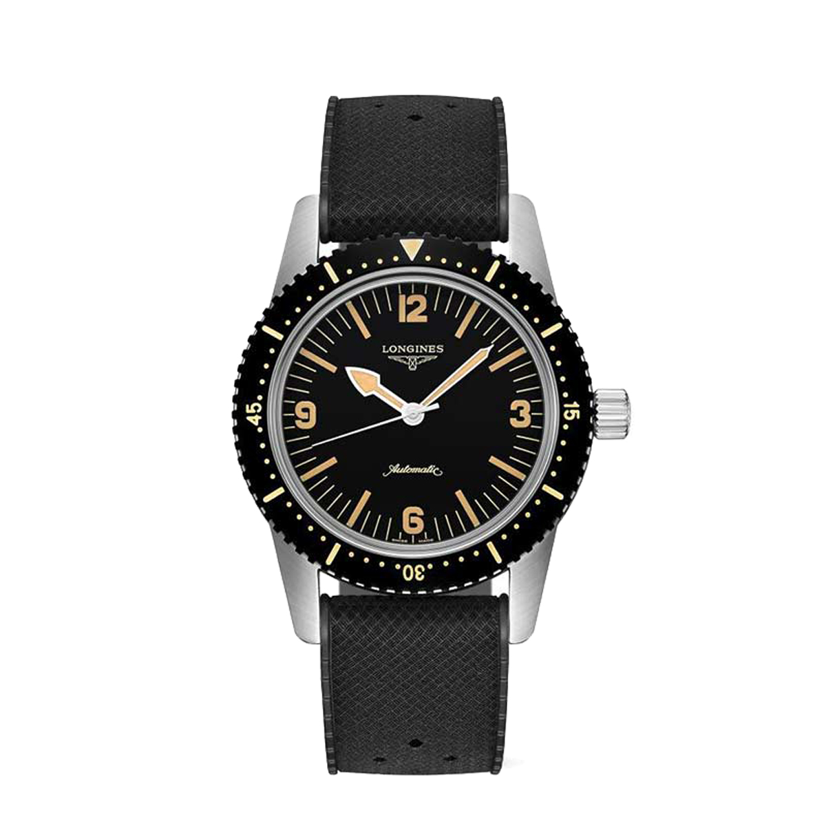 Longines Skin Diver 42mm Men's Watch, Black Dial | L28224569 | Borsheims