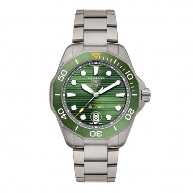 TAG Heuer Aquaracer Professional 300 43mm Automatic Watch, Green Dial