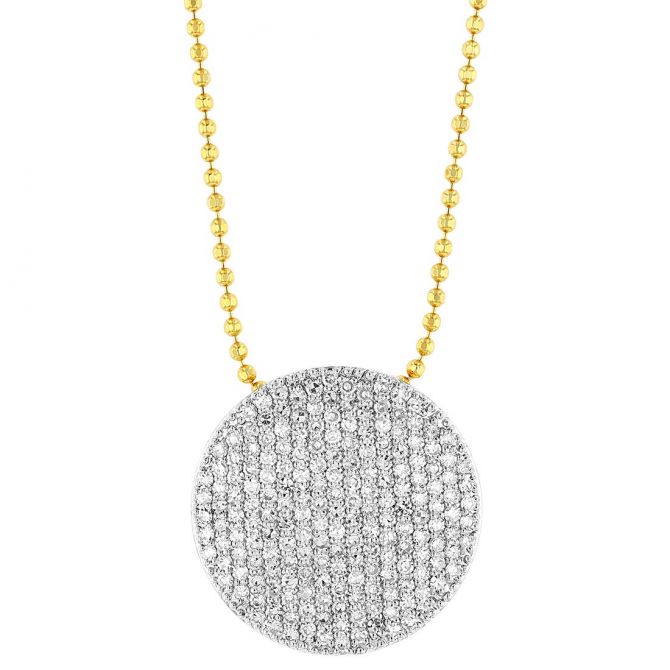 Phillips House Large Infinity Diamond Necklace in Yellow Gold