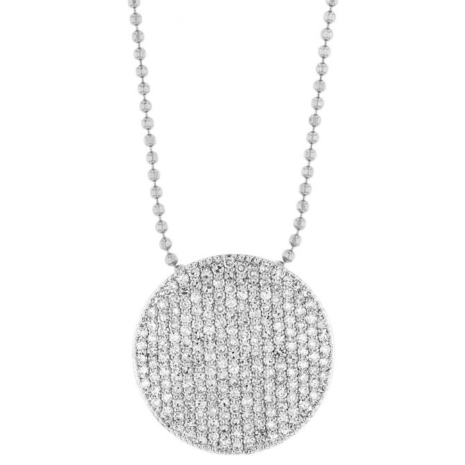 Phillips House Large Infinity Diamond Necklace in White Gold