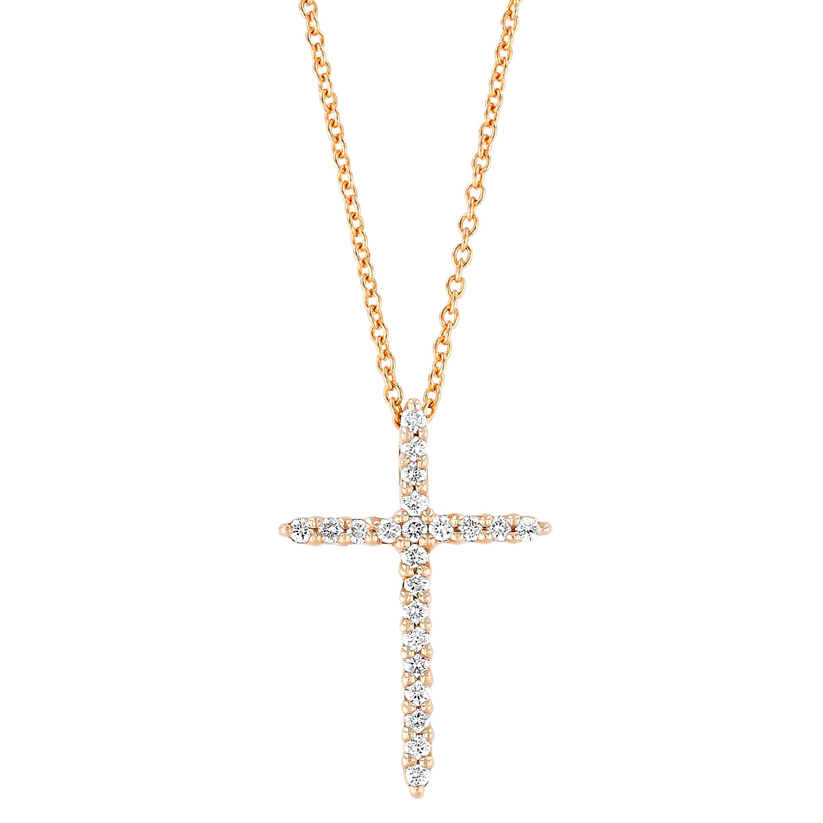 roberto coin diamond cross necklace